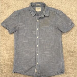 American Eagle Outfitters Blue Casual Button Down Shirt Relaxed Fit